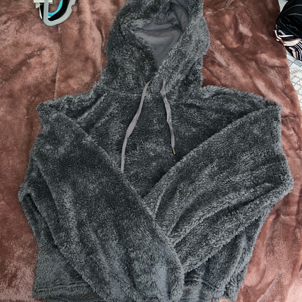 Size L balloon sleeve Sherpa hoodie Z SUPPLY